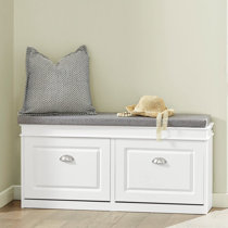 Hidden shoe hot sale storage bench